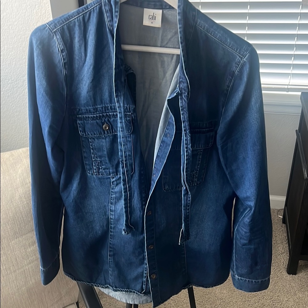CAbi denim button down shirt, size medium
